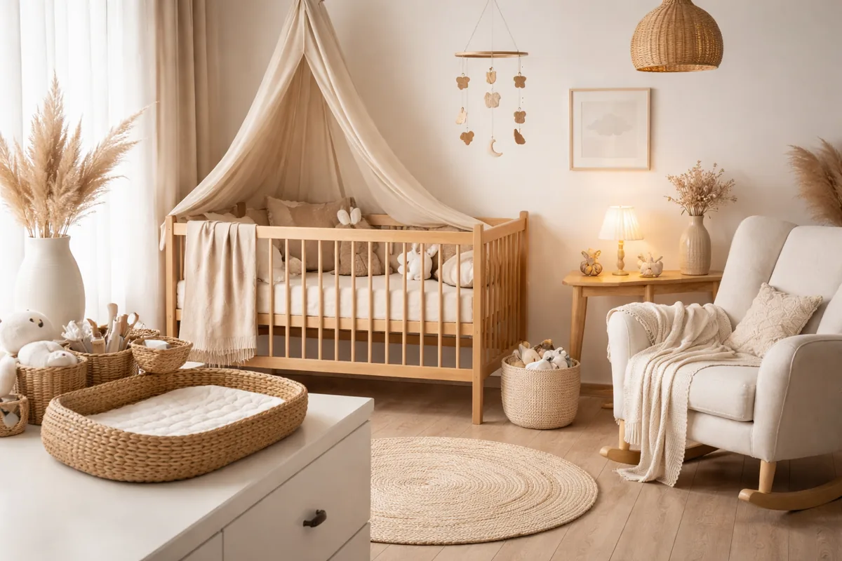 Quels accessoires de puériculture choisir pour une décoration chic et apaisante ?